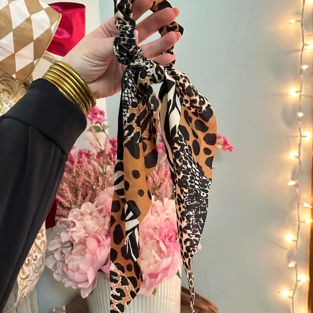 Leopard Print Hair Scarf